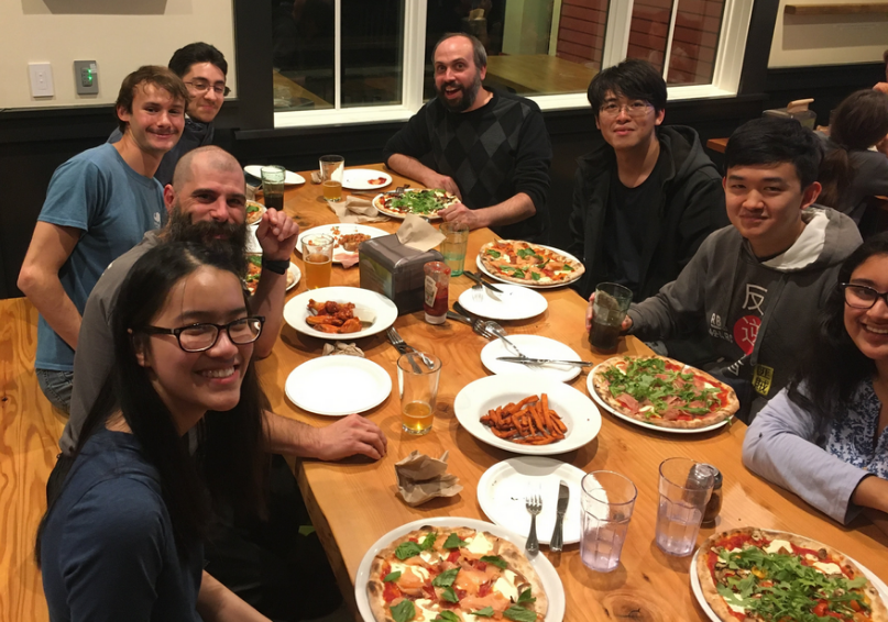 Lab pizza social